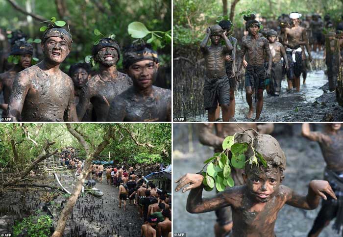 Mandi Lumpur, Ritual Hindu Bali setelah Nyepi Disorot Dunia